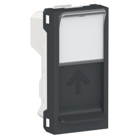 Центральная плата Schneider Electric NU946054 от розетки RJ45 Keystone/Systimax 1М (антрацит)