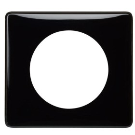 Однопостовая рамка Legrand Celiane (066681) (черный лак)