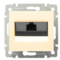 Механізм розетки комп'ютерної RJ-45 UTP Cat.5e Valena слонова кістка