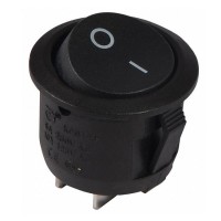 Перемикач TNSy KCD1-5-102 B/B круглий чорний (TNSy5500710)