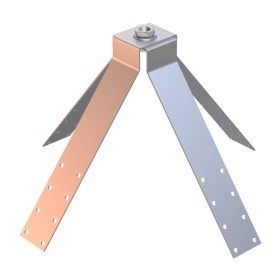 Металева основа на чотирьохскатний дах Leo Lightman Ni (412013)