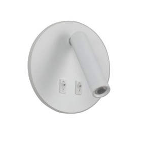 Бра, настінний світильник Italux WL-53742-1-WH Furla LED 2x8W 3000K 516Lm IP20 білий