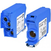 Распределительный блок ETI EDBJ-1x70-4x25/N 192A 1000В AC/1500В DC синий (1102435)