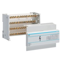 Блок разветвительный Hager 125A (вход 1х35мм2; выход 1х25мм2+10х16мм2)