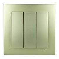 Вимикач Nilson Touran золото 3кл ( 24151066 )