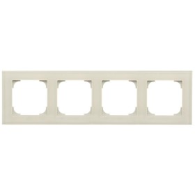 Чотиримісна рамка ABB Sky 2CLA857400A3001 8574 CB (біле скло)