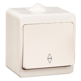 Переключатель проходной Gunsan Nemli крем