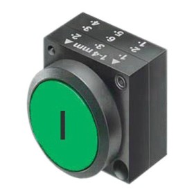 Зелена кнопка пружинна Schrack MST14010