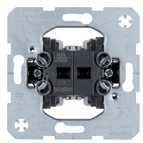 Кнопка двоклавішна 2НВ (механізм), роздільні вхідні клеми 10АХ/250В Berker