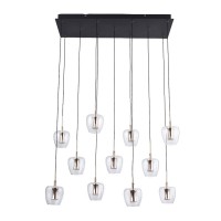 Люстра Zuma Line 5905316668195 Nelson LED 11x33W 3000K 3900Lm IP20 золотая