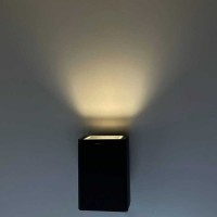 Світильник фасадний Violux ARDEN-1D 35Вт GU10 ІР44 чорний ( 500200 )