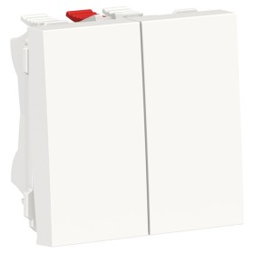 Двоклавішний перемикач Schneider Electric NU321318 (схема 6) 10А 2М (білий)