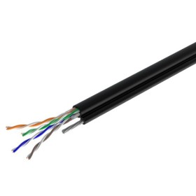 Кабель зовнішній КППт-ВП UTP кат.5е 4х2х0,51 24 AWG поліетилен, з тросом