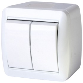Двухклавишный выключатель E.Next e.aqua.1112.gr IP44 (s035052)