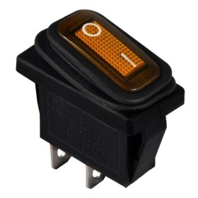 Переключатель TNSy KCD3-101WN YL/B с подсветкой IP54 желтый (TNSy5500848)