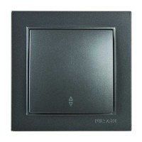 Вимикач Nilson Thor антрацит 1кл прохідний ( 27161007 )