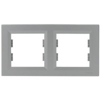 Рамка двойная алюминий Asfora, EPH5800261