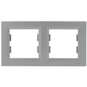 Рамка двойная алюминий Asfora, EPH5800261