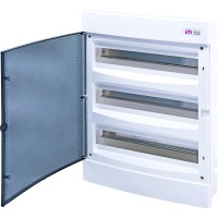 Вбудований щиток ETI 001101047 ECM 3x18PT 54 М з прозорими дверцятами