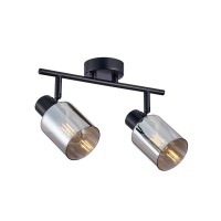 Светильник поворотный, спот Italux SPL-65342-2-BK-SG Santia E14 2x40W IP20 черный