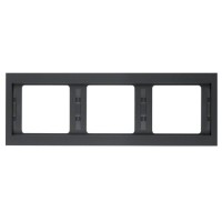 Рамка 3-місна, горизонтальна, антрацит Berker K.1