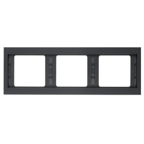 Рамка 3-местная, горизонтальная, антрацит Berker K.1