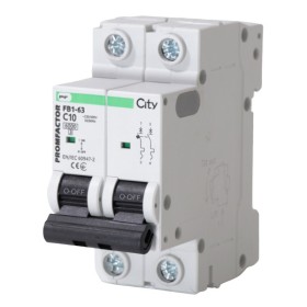 Автомат електроживлення Promfactor CITY FB1-63 2P C 10A 6кА (FB1CI2010)
