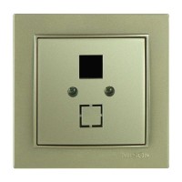 Розетка Nilson Thor золото комп'ютерна без модуля ( 27151042 )