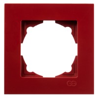Рамка 1-местная Gunsan Eqona вишневая