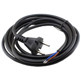 Вилка со шнуром Sokol ПВС 2х1 черный 2м (7.5.1.166909)