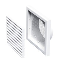 Решітка Vents МВ 100 Нд біла 154х154
