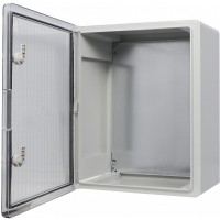 Ударостійкий корпус з АБС-пластику Аско-Укрем UBox 400x500x180мм (прозорі дверцята)