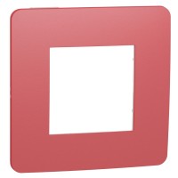 Однопостова рамка Schneider Electric NU280213 (червоний/білий)