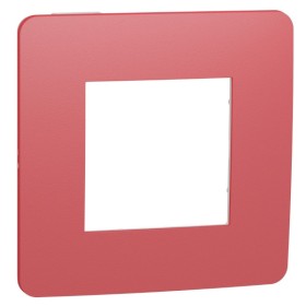 Однопостова рамка Schneider Electric NU280213 (червоний/білий)