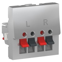 Аудиорозетка Schneider Electric NU348630 2М (алюминий)