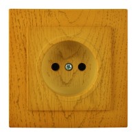 Розетка Nilson Touran дуб 1-на без заземлення ( 24251015 )
