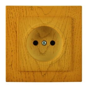 Розетка Nilson Touran дуб 1-я без заземления ( 24251015 )