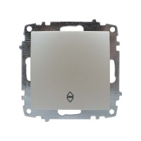 Выключатель ELBI ZENA Silverline жемчужина 1кл проходной без рамки ( 609-012500-209 )