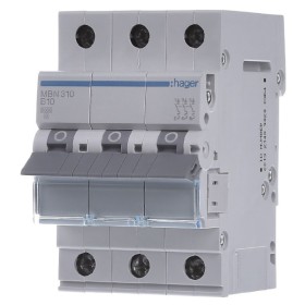 Автоматичний вимикач Hager MBN310 6кА B 10A 3P