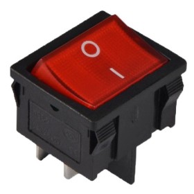 Переключатель TNSy KCD1-6-201N R/B с подсветкой красный (TNSy5500732)