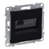 Розетка комп'ютерна RJ45 Cat.6 UTP Legrand SUNO (чорний) 721452