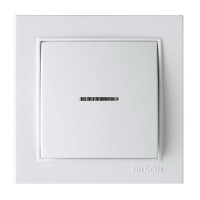 Выключатель Nilson Thor белый 1кл с подсветкой ( 27111002 )