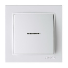 Вимикач Nilson Thor білий 1кл з підсвіткою ( 27111002 )
