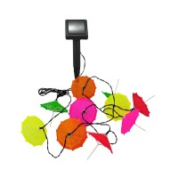 Гирлянда на солнечной батарее Goldlux 311559 Parasolki LED 6500K IP44 разноцветная