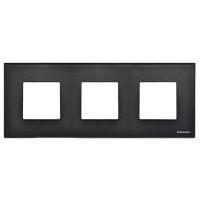 Тримісна рамка ABB Zenit N2273 CF скло (графіт)