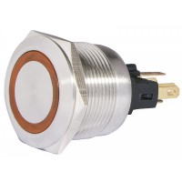 Кнопка Аско-Укрем TYJ 22-271 1NO+1NC 24В с подсветкой желтая (A0140010140)