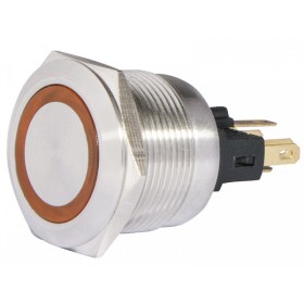 Кнопка Аско-Укрем TYJ 22-271 1NO+1NC 24В з підсвічуванням жовта (A0140010140)
