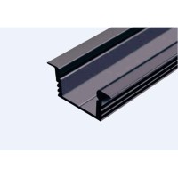 LED-профіль врізний анодований, 2 метра (ЛПВ12еЧ_1)