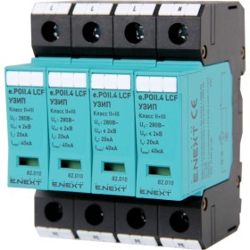 Комбіноване пристрій захисту від імпульсних перенапруг E.next 82.010 e.POII.4