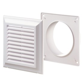 Решетка Blauberg Decor 140х140/100s белая